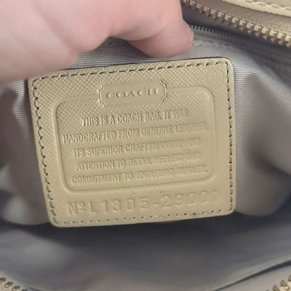 Coach Madison Saffiano Leather Mini North/South Tote
